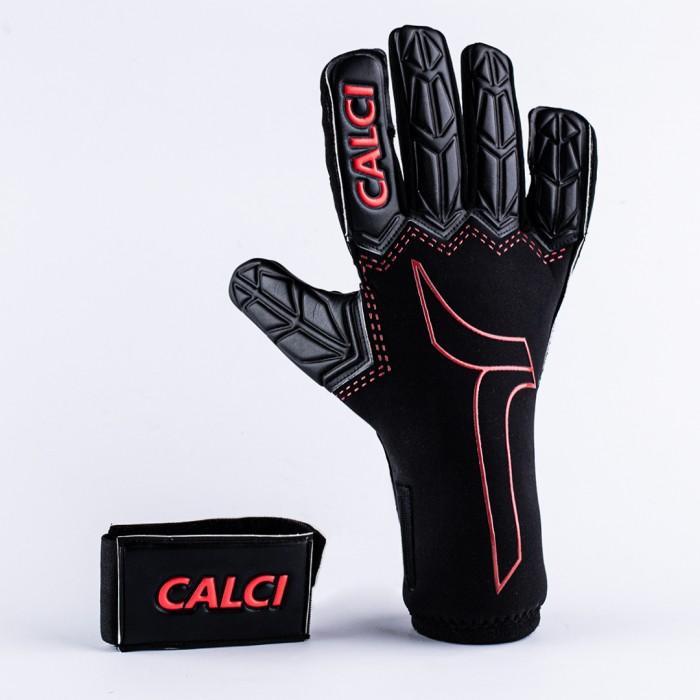 Sarung Tangan Kiper Calci Sarung Tangan Kiper Sentinel - Black Red