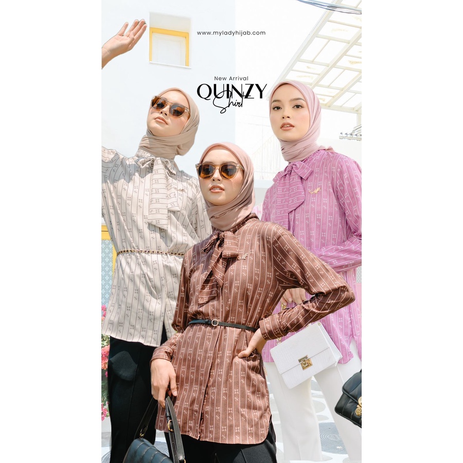 NEW QUINZY SHIRT BY MYLADY/BAHAN TWILLY/SHIRT PREMIUM/SHIRT BARU/BAJU CANTIK/BAJU MUSLIM/BAJU TANGAN