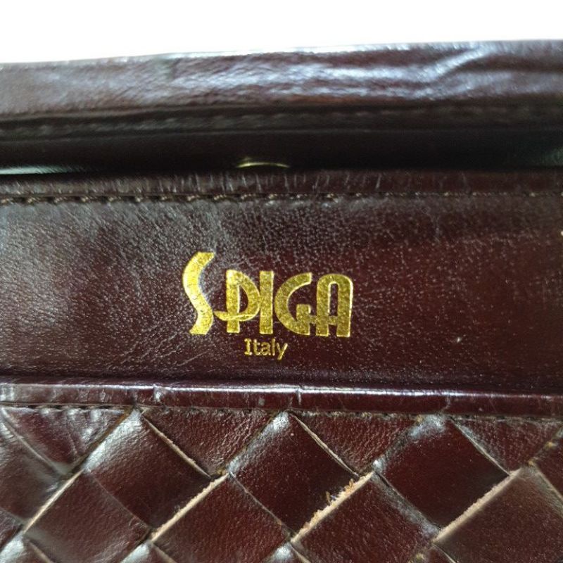 DOMPET KULIT SPIGA ITALY PRELOVED ORI