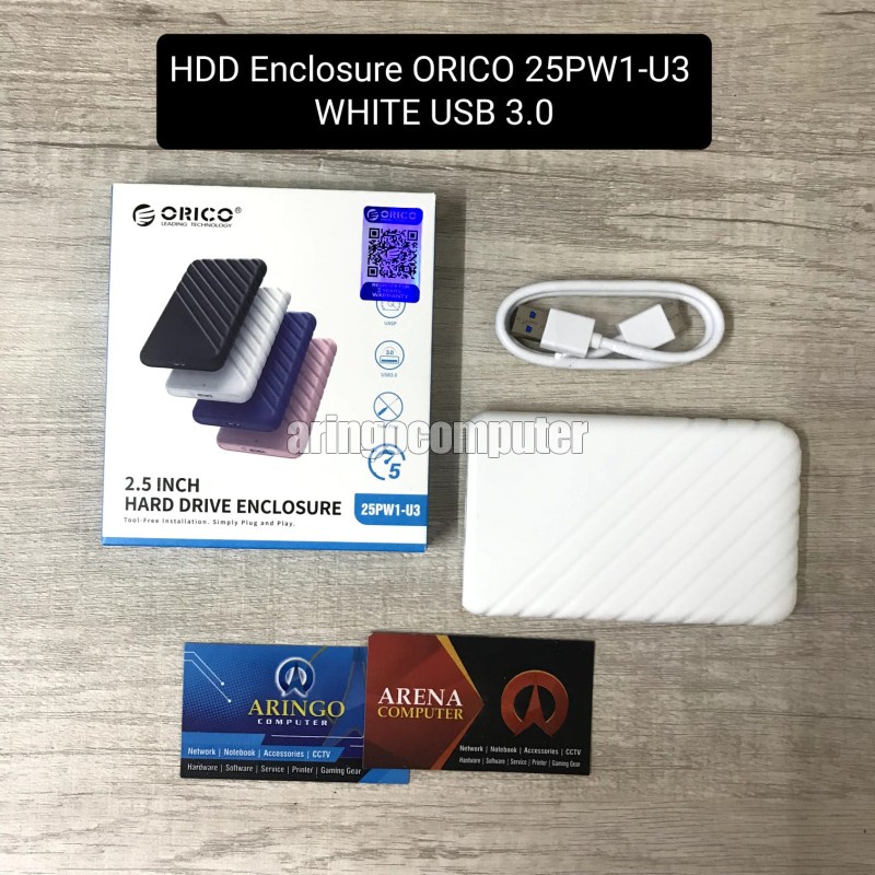 HDD Enclosure ORICO 25PW1-U3 WHITE USB 3.0