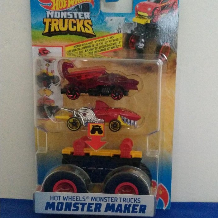 Wow Sharkruiser Hotwheels Monster Trucks Monster Maker Hemat