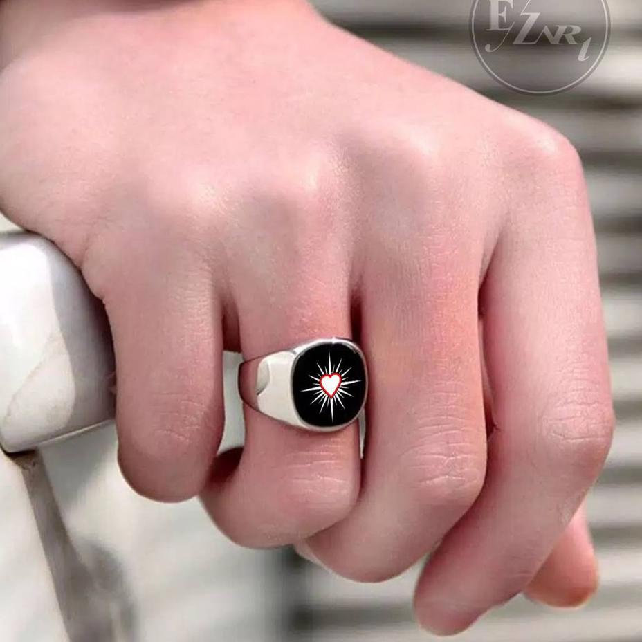 Serbuuuu.. [EZArt] CINCIN PRIA TEMA PENCAK SILAT PSHT SH TERATE ELEGAN STAINLESS STEEL