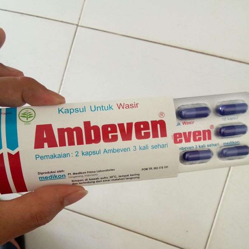 Ambeven 10 Kapsul / Obat Wasir & Ambeien