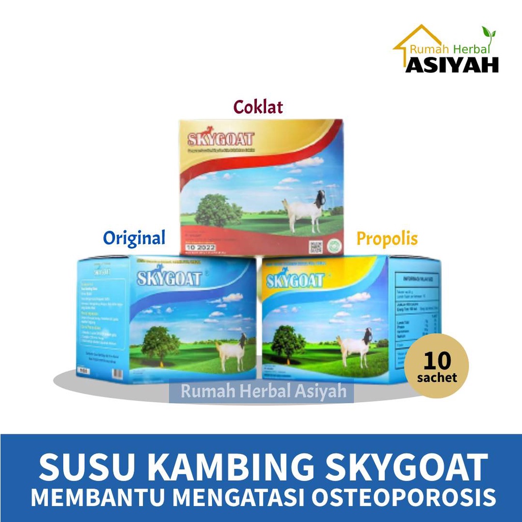 

Susu Kambing Etawa Bubuk SKYGOAT 1 Box isi 10 Sachet