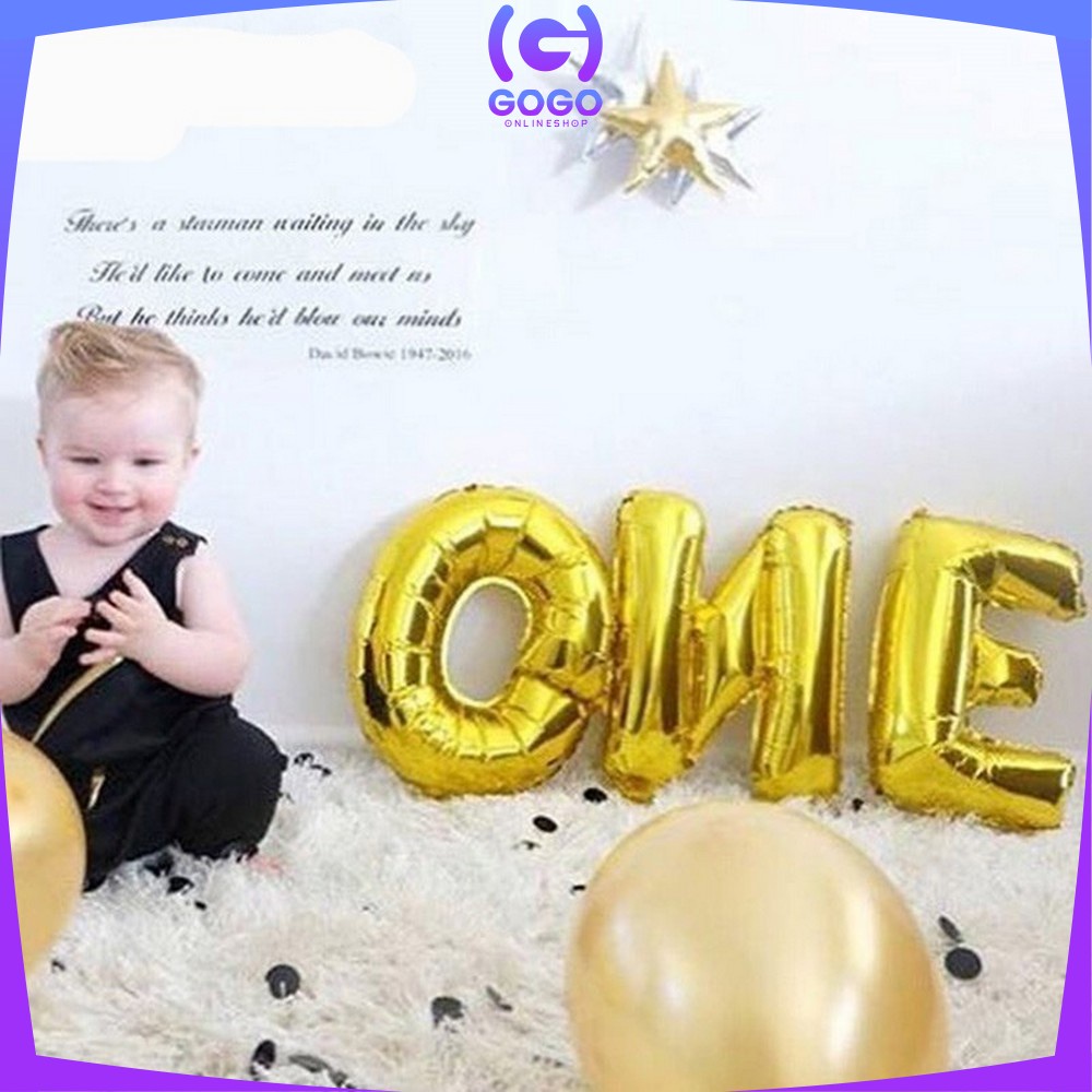 GOGO-C390 Balon Foil Huruf Gold A-Z Balon Foil Angka 0-9 / Ballon Foil Abjad Alphabet Angka Polos / Baloon Huruf Dan Angka Perlengkapan Ulang Tahun