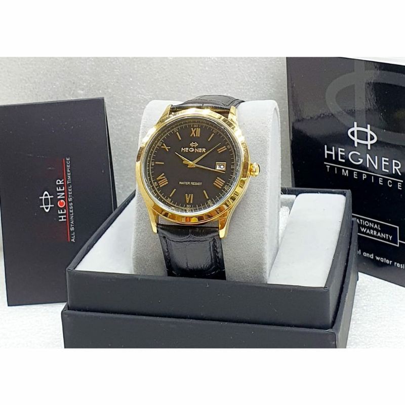 Jam Tangan Kulit Hegner Original Terlaris Fashion