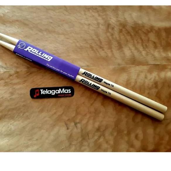 Dijamin Murah stick drum rolling 7A nylon tip original