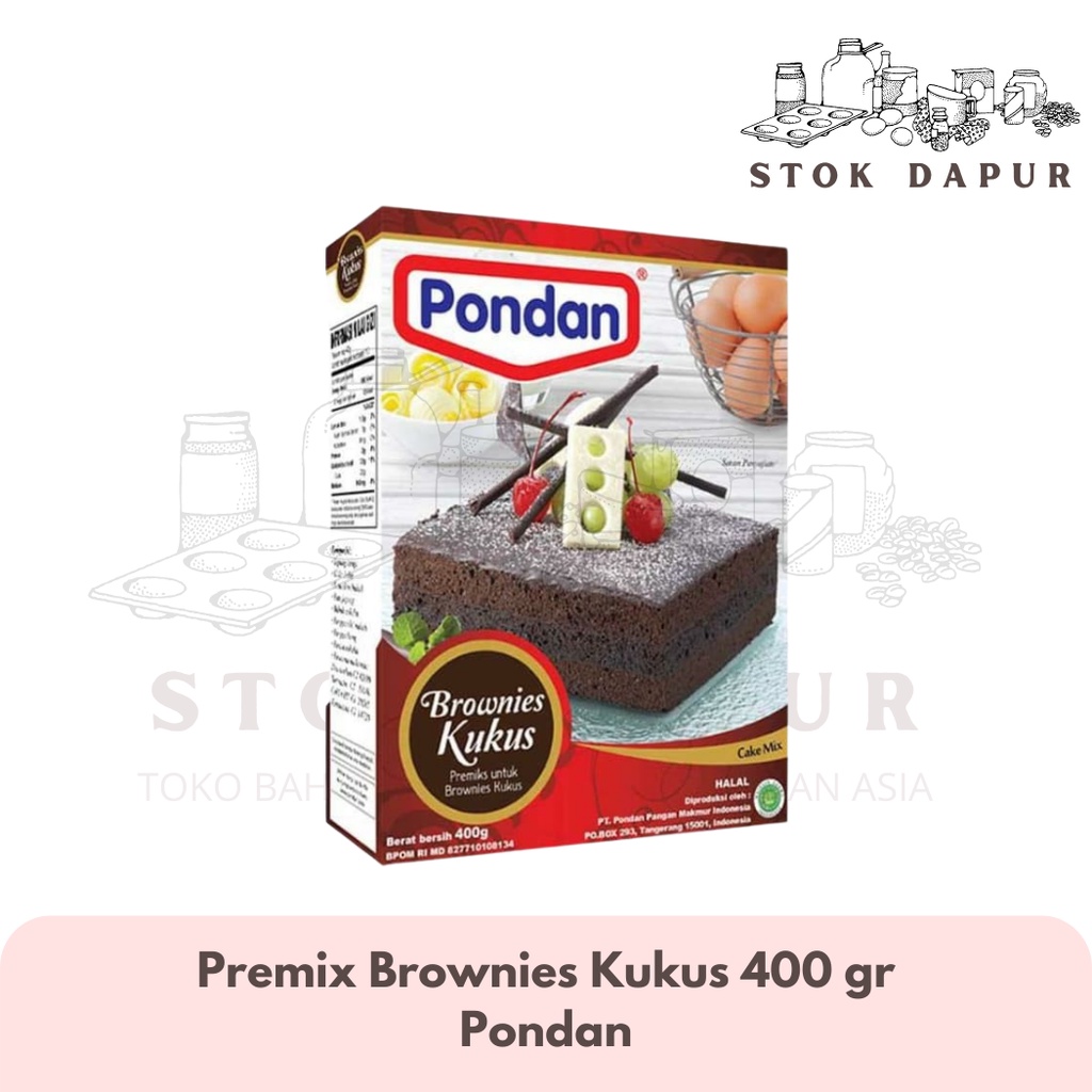 

Pondan Premix Brownies Kukus 400 gr