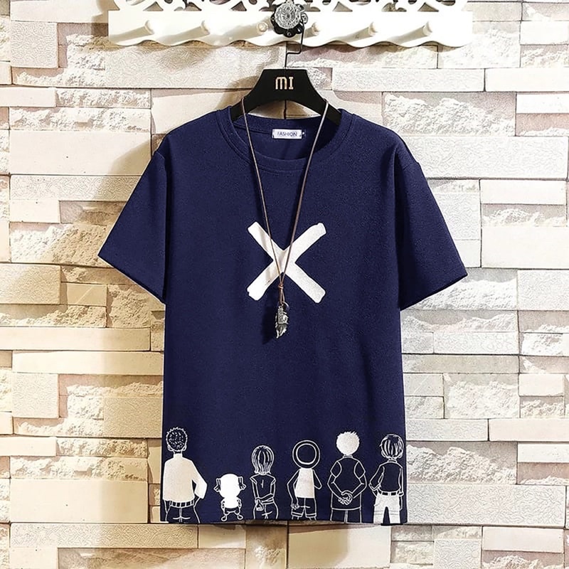 BAJU KAOS T SHIRT DISTRO PRIA ATASAN LENGAN PENDEK FASHION MOTIF X KEKINIAN