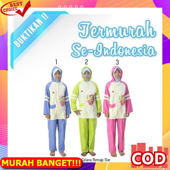 Masela Rok Jas Hujan Wanita Fullpress Setelan Baju Dan Rok Tebal Lentur Dan Kuat Jas Hujan Mantel An