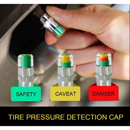 Tutup Pentil ban Mobil Motor Indikator Tekanan Angin warning Valve Cap