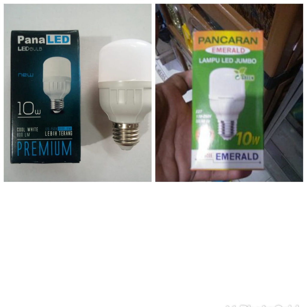 Paket Lampu LED Murah 10 Watt - ISI 3 PCS