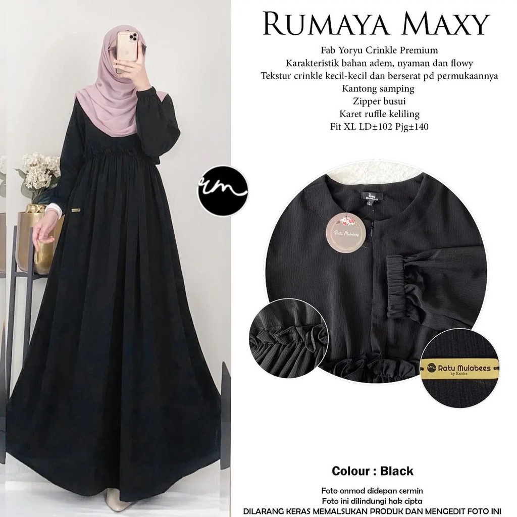 Murah Gamis dress muslim terbaru SYAFIRA Elegan