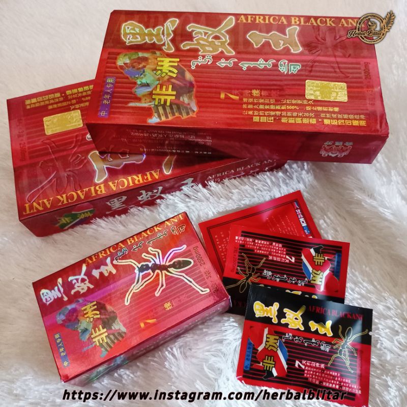 AFRICA BLACK ANT SEMUT HITAM 18 KAPSUL ORIGINAL