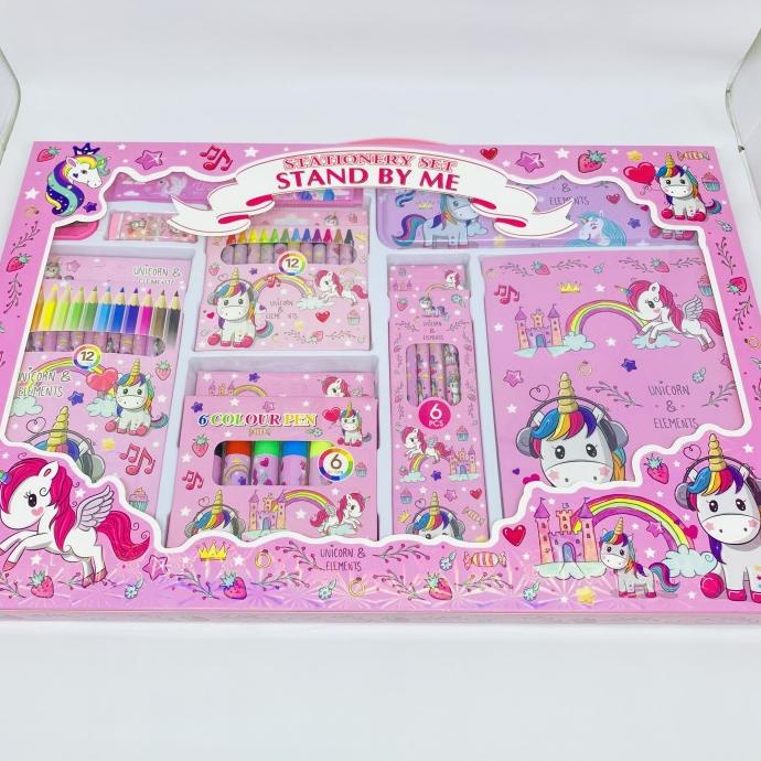 

Stationary set xl alat tulis gambar anak lengkap pensil warna unicorn