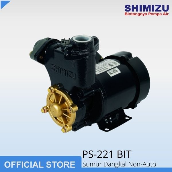 Shimizu PS221BIT Pompa Air Non Auto 200 Watt-Pompa-Pompa Air-New Arrival-Garansi Resmi-Shimizu Pompa-Shimizu Pompa Air-Shimizu