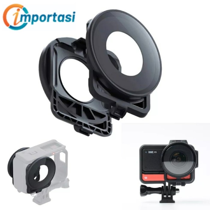 Premium Lens Guard &amp; Frame Case INSTA360 ONE RS Dual Lens 360 Cover Pelindung Lensa