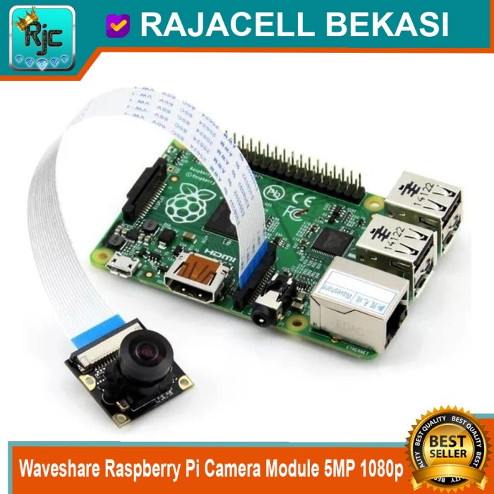 Waveshare Raspberry Pi Camera Module (G) 5MP 1080p OV5647 Wide Angle