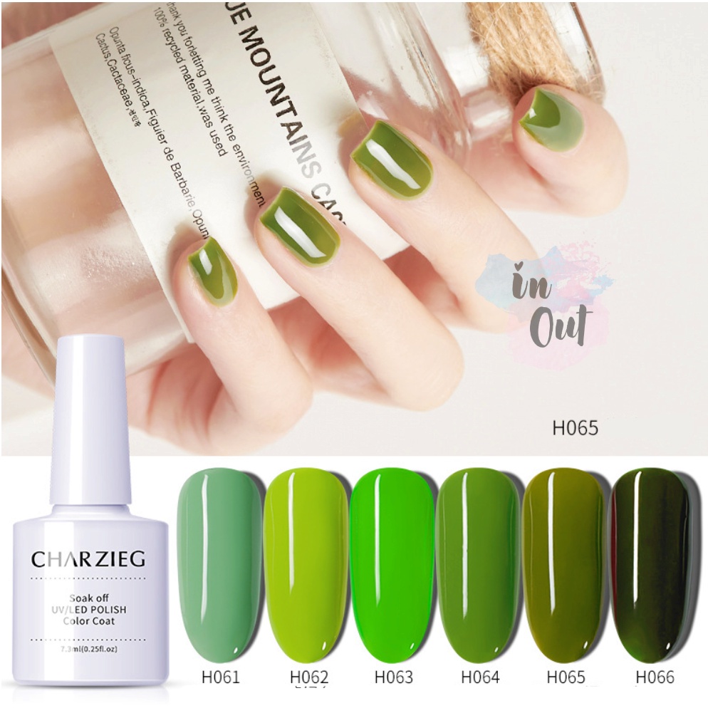 Charzieg Soak Off UV/LED Nail Polish Color Coat / Kutek kuku Nail Art / cat kuku kutek halal KU034