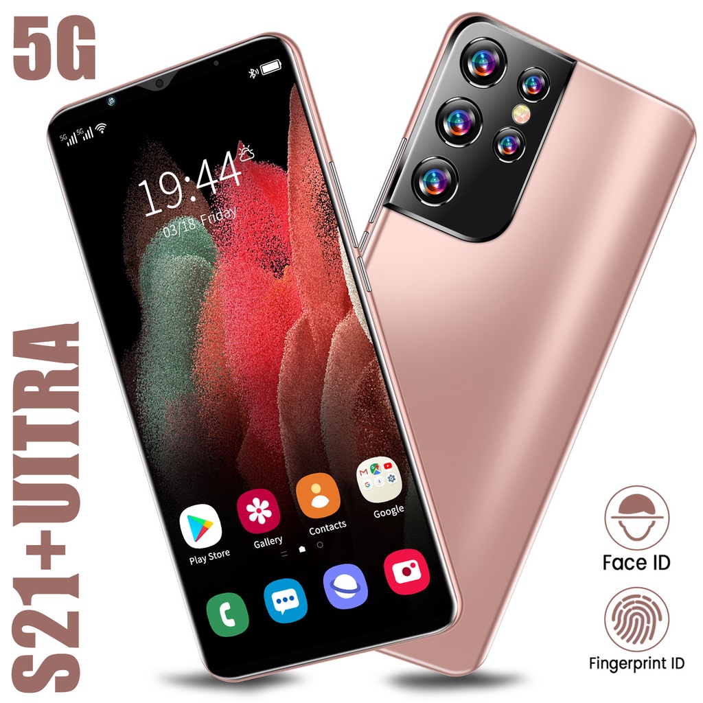 【Pengiriman lokal+cod】Galaxy S21+Ultra 7.3Inci Hp Smartphone RAM 12GB+512GB Handphone Murah Promo cu