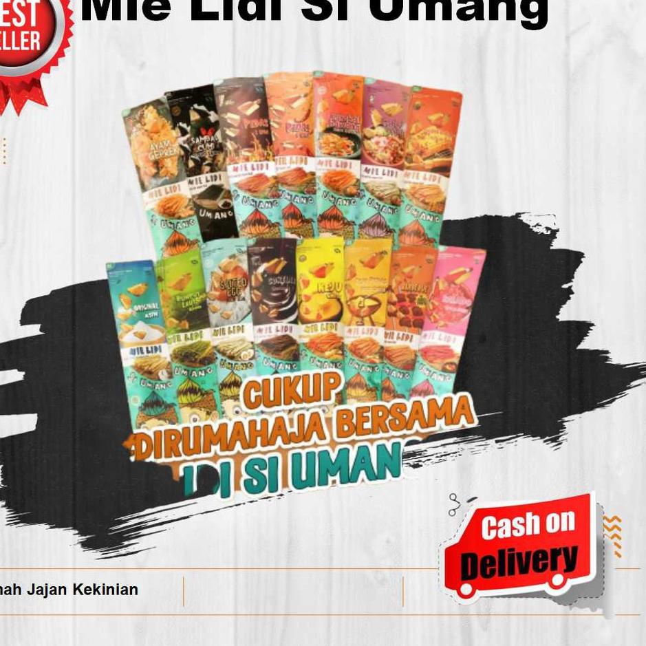 

New Mart--MIE LIDI SI UMANG KEMASAN KERTAS 130gr SALE MURAH FREE BUBBLEWRAP