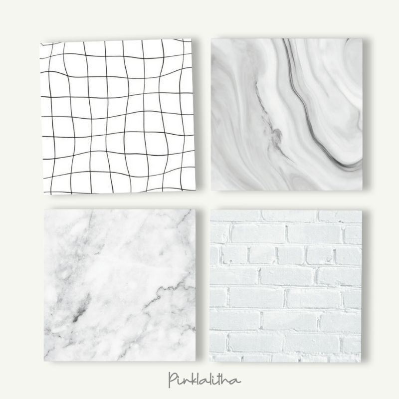 

Pinklalitha 48 Lembar Memo Pad Aesthetic Hitam Putih Bukan Sticky Note