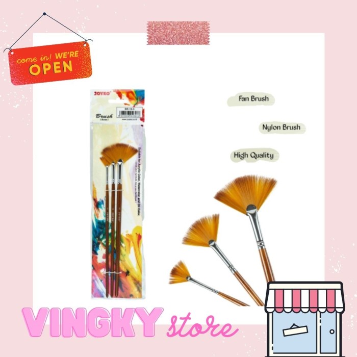 

Hadir Brush Kuas Cat Air Lukis Acrylic Joyko Br-10-3 Promo