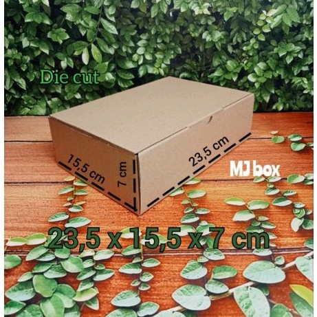 

KARDUS UK 23,5x15,5x7 CM......DIE CUT KOTAK KARTON UNTUK PACKING AKSESORIS - DLL - MODEL BOX PIZZA