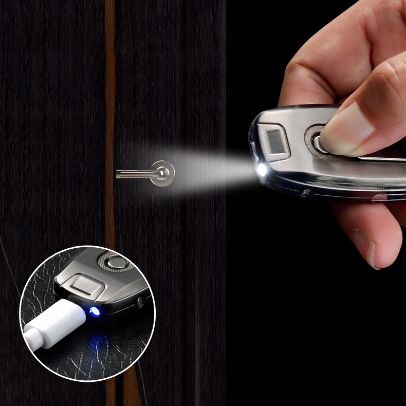 TOYOTA Korek Api Elektrik / Gantungan Kunci / Senter / Korek Api Mobil Sepeda Motor + Plus USB Charger