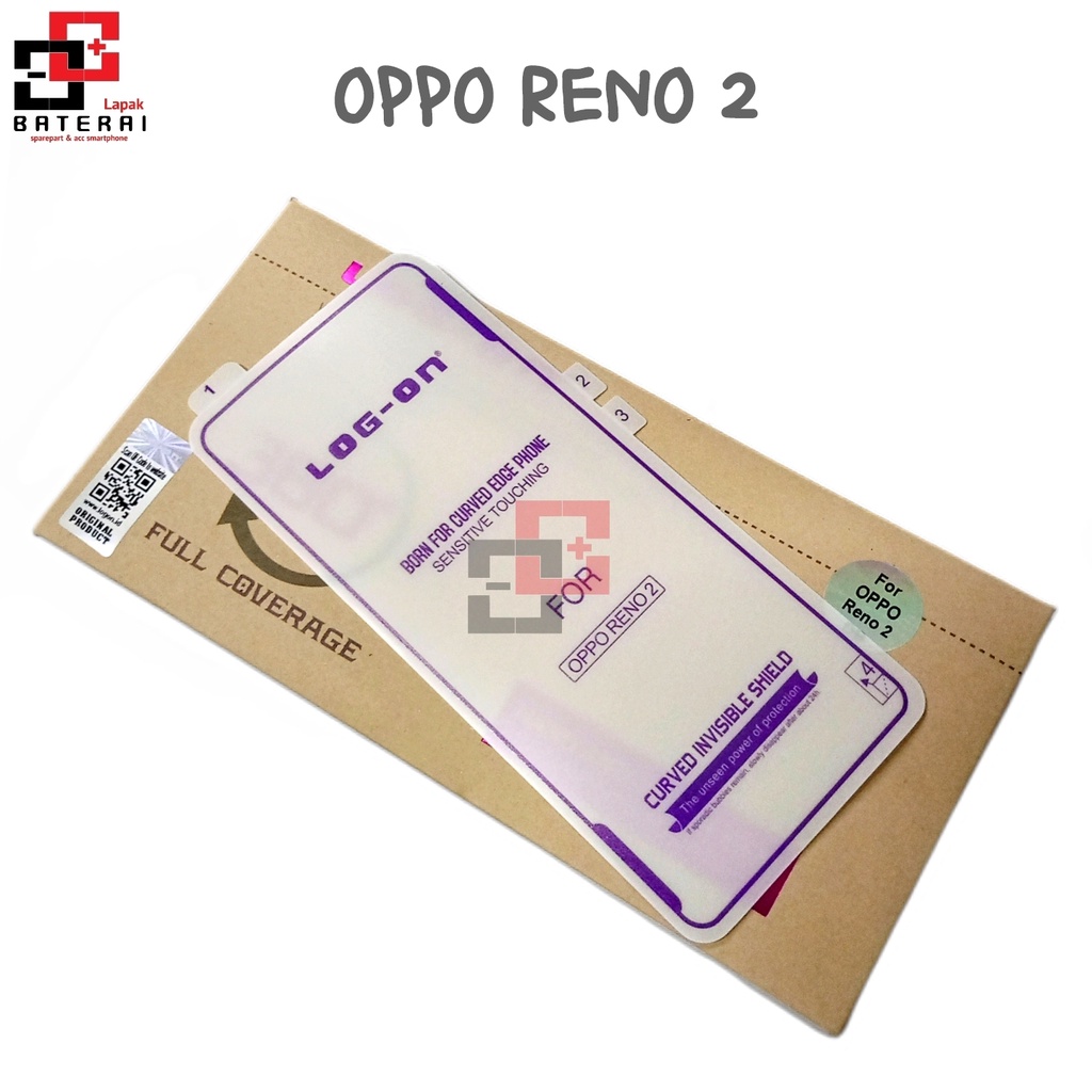 ANTI SHOCK OPPO RENO 2 - LOG ON SCREEN PROTECTOR - ANTI GORES