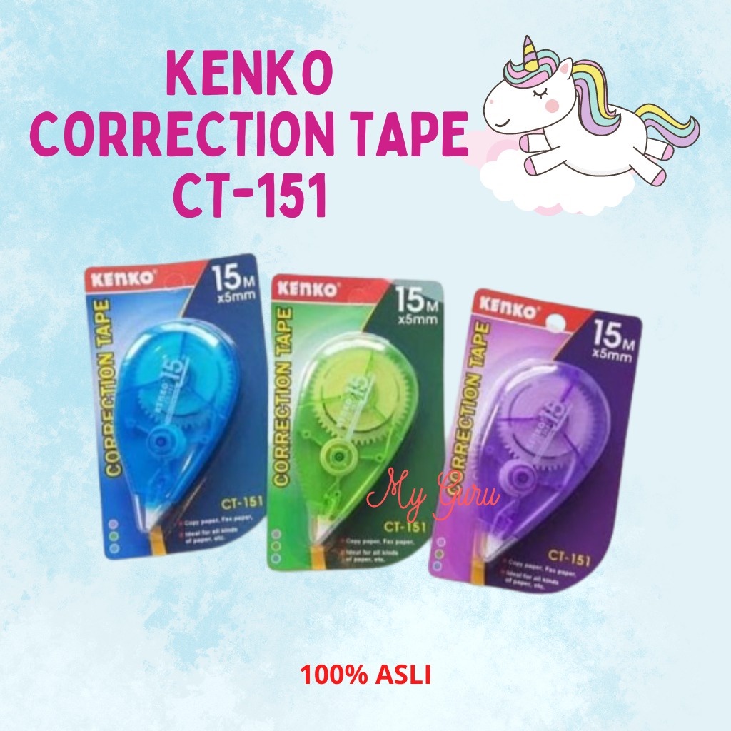 

[PCS] CORRECTION TAPE KENKO CT-151 / TIP X KERTAS (15 METER)