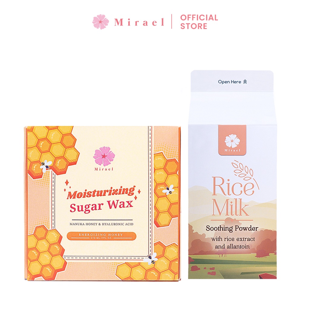 MIRAEL Paket Waxing Miss V with Rice Milk Waxing Powder