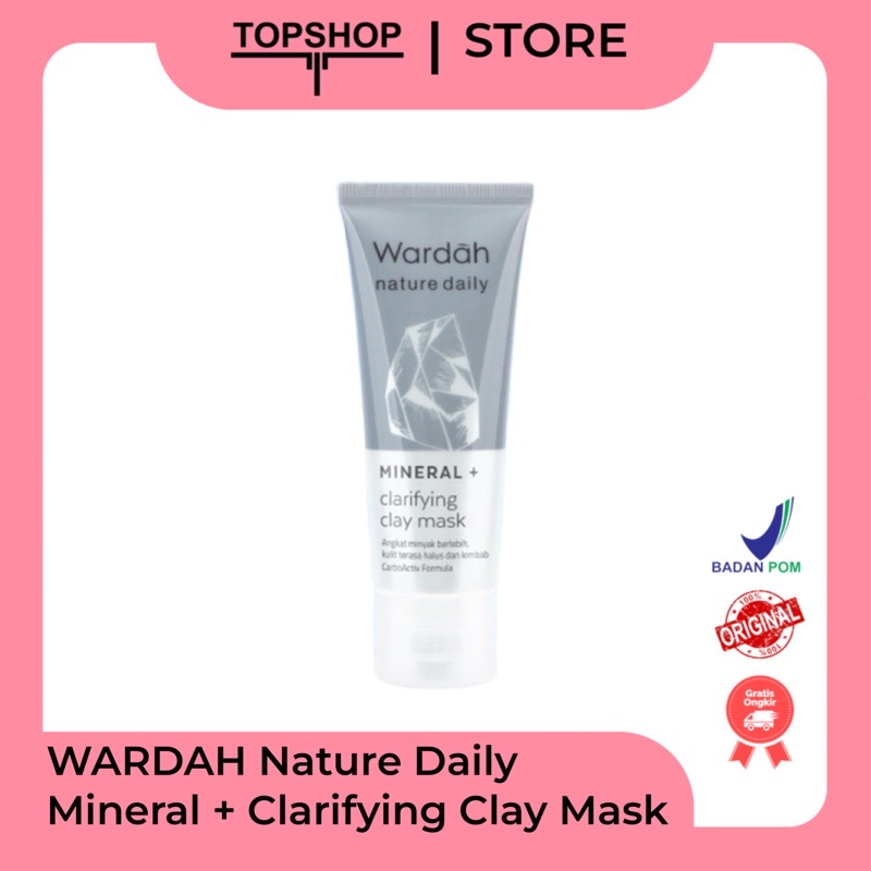 Wardah Mineral+ Clarifying Clay Mask