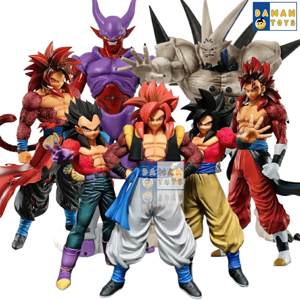 Figure Dragon Ball Heroes gt ss4 Goku Syn Vegeto Shenron Janemba Super Saiyan Pajangan