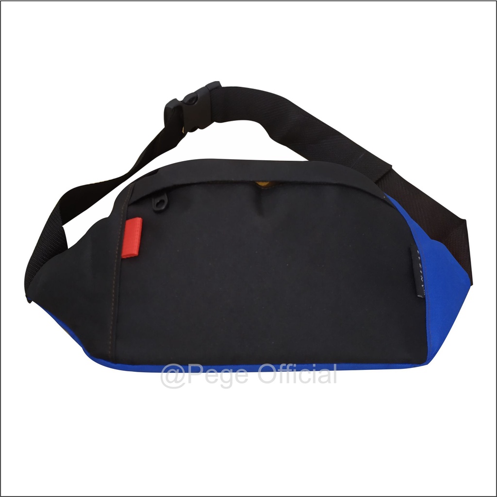 Tas Selempang Waistbag Model Kombinasi Tas Pinggang Kasual Pria Slingbag Bahu Cowok - PG 8817