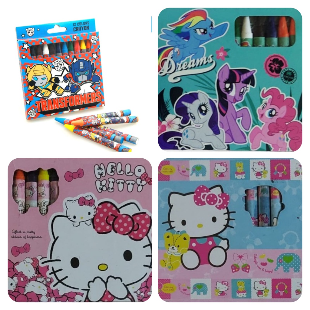 

Krayon Transformers, Hello Kitty, My Little Pony Krayon / Crayon 12 warna