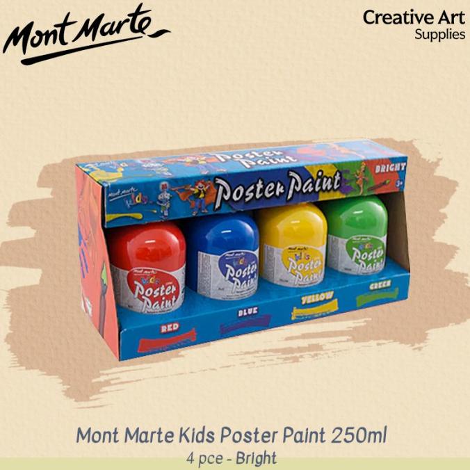 

Mont Marte Kids Poster Paint set 250ml 4pcs Non COD