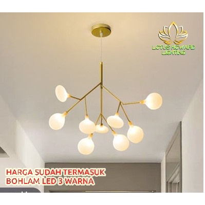 LAMPU HIAS GANTUNG FIREFLY LED Type LH8883-9HEAD/LAMPU KUNANG KUNANG