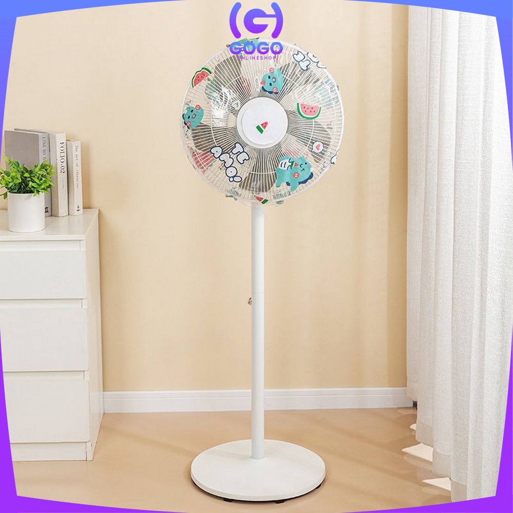 GOGO-C361 Sarung Kipas Angin Karakter Fan Cover Penutup Kipas Angin Jaring / Pelindung Kipas Angin Baby Safety Fan