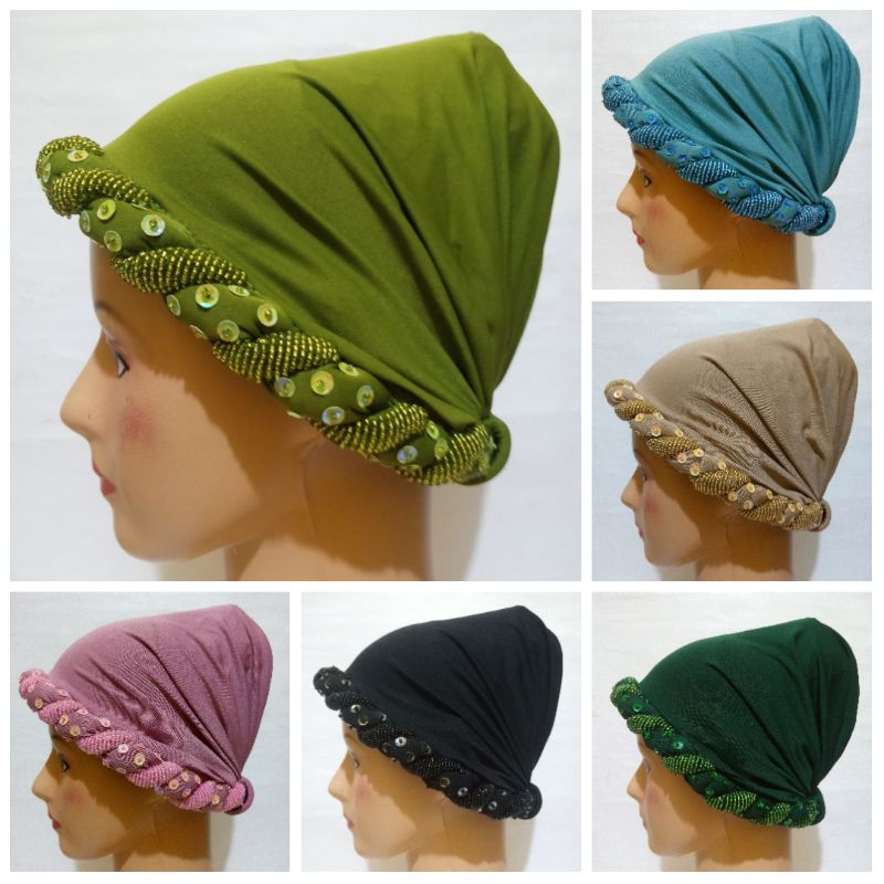 Kerpus ibu Ciput Songkok Turban Motif Premium Terbaru