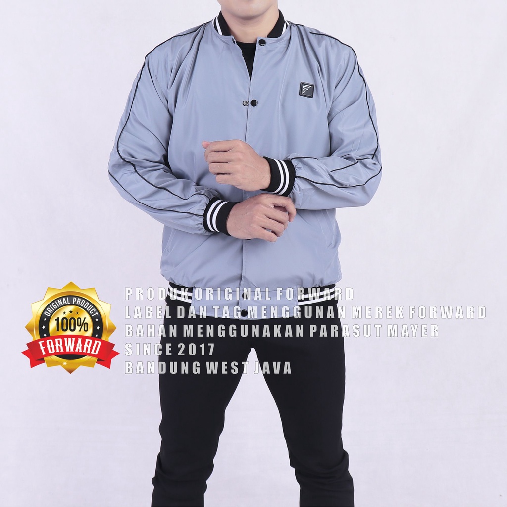 Forward System Jaket Baseball Varsity Jacket Base Ball Unisex Korean Style Remaja M L XL Lanzclothing