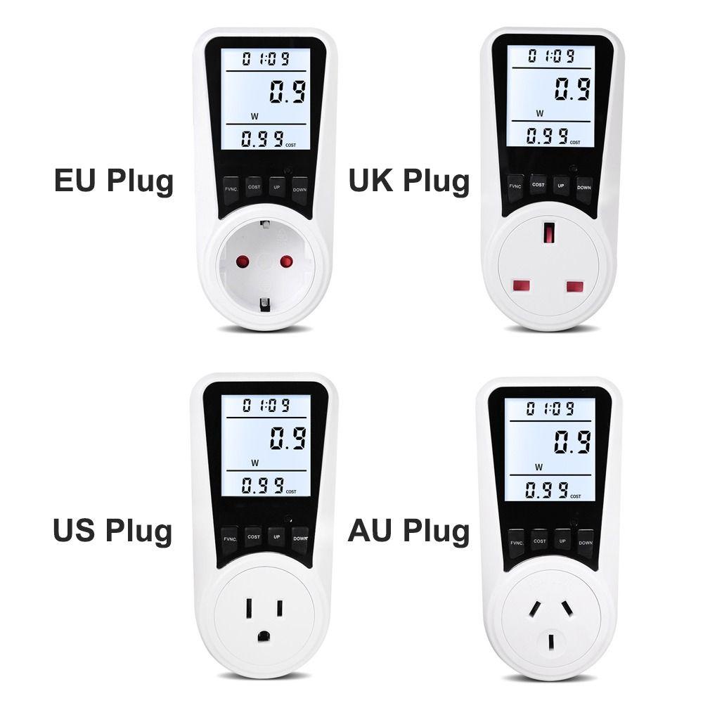 Soket Pengukur Listrik Nanas Voltmeter Plug Watt Monitor Analizer Biaya Listrik Wattmeter Konsumsi Daya Energi