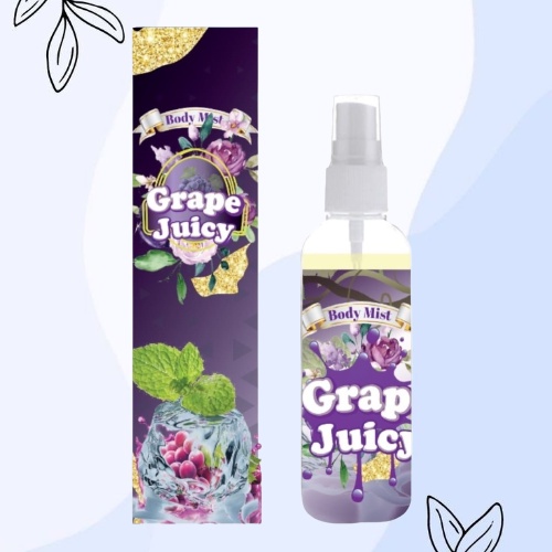 Kanzo - Parfum Body Mist Grape Juicy 100ml Premium / Body Mist Grape Juicy 100ml Best Seller / Parfum Wanita Wangi Tahan Lama