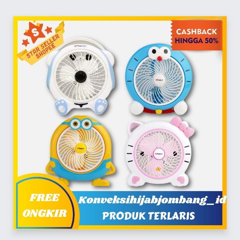 Kipas Karakter Doraemon Kipas Hello Kitty Kipas Box Karakter Kipas Angin Karakter Advance Terlaris K