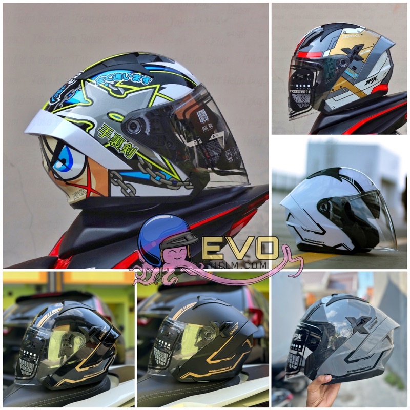 HELM JPX NOVA X HALF FACE_JPX NOVAX ORI ONGKIR 2KG