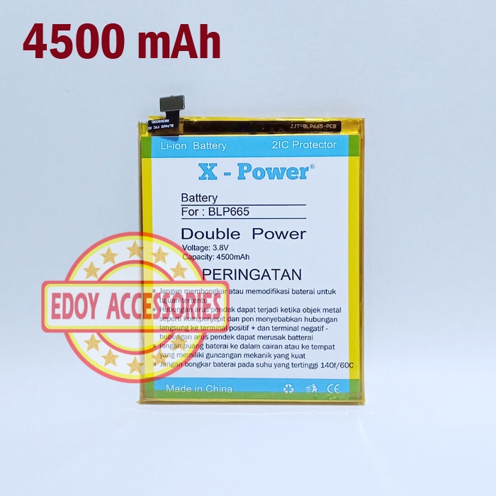 Batre Oppo F7 Youth CPH1859 BLP665 Double Power Batu Baterai Battery Tanam