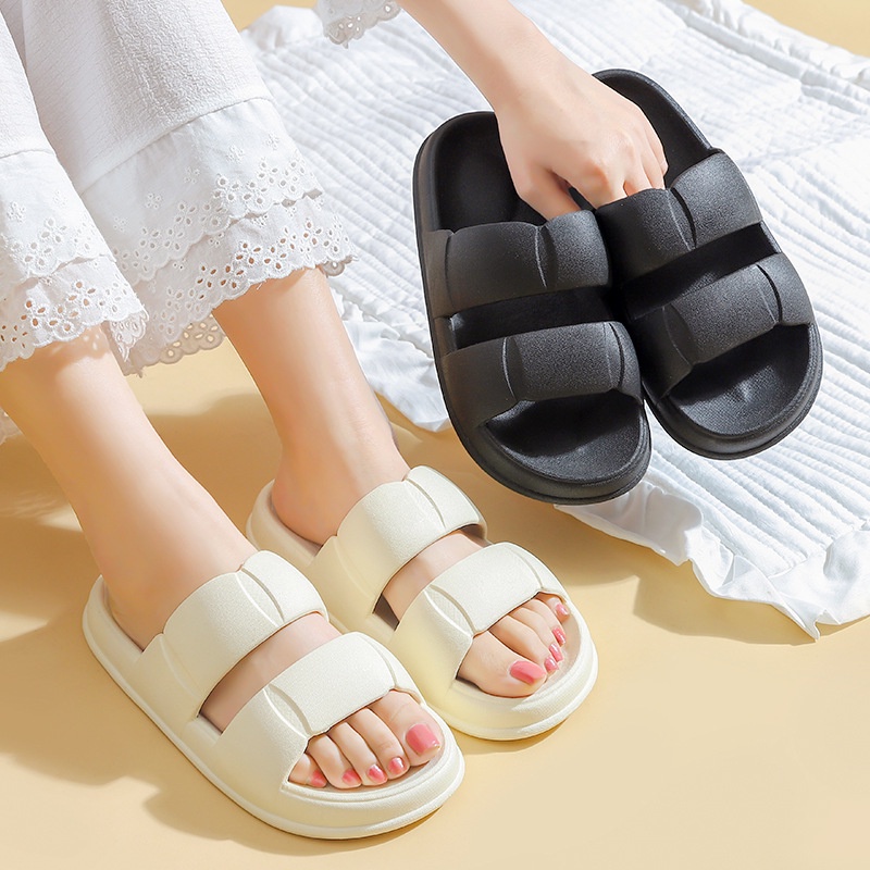 FY Sandal Jelly Slop Wanita Soft Slipper Anti Slip Elastic Empuk Import