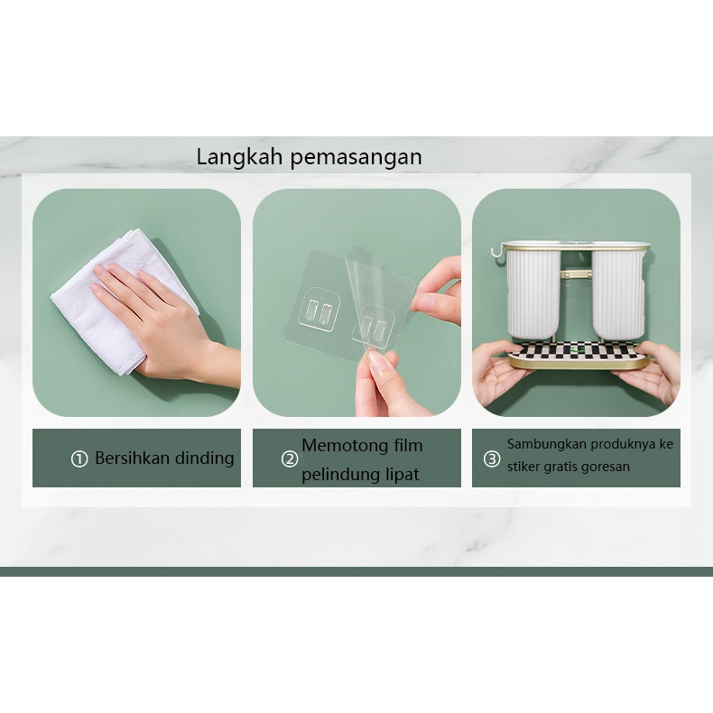 Mi.more Tempat Sendok Garpu Puith/Hitam Tipe Dinding Desktop Chopsticks Rak Penyimpanan Kotak Pembuangan