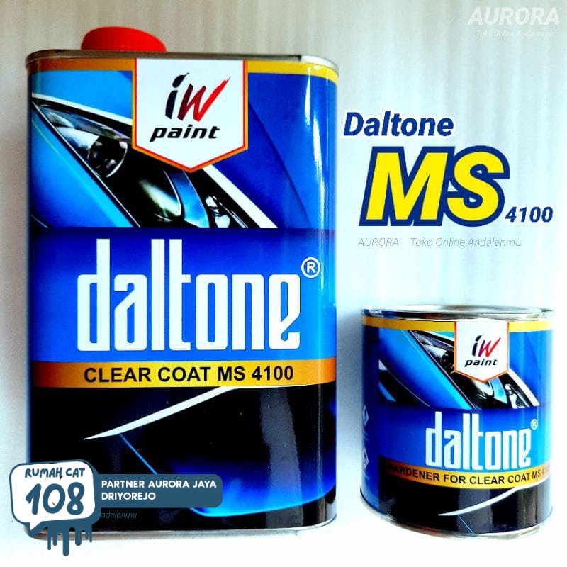 CLEAR PU DALTONE MS4100 1L klir vernis pernis anti gores dalton MS 4100
