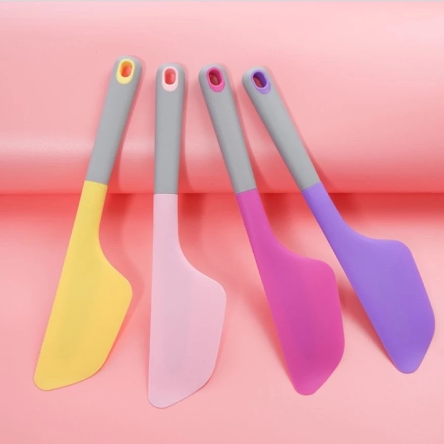 Spatula Silicon Tahan Panas Besar Sutil Sodet Solet Silikon Silicone Anti Lengket Food Grade Pengaduk Adonan Kue